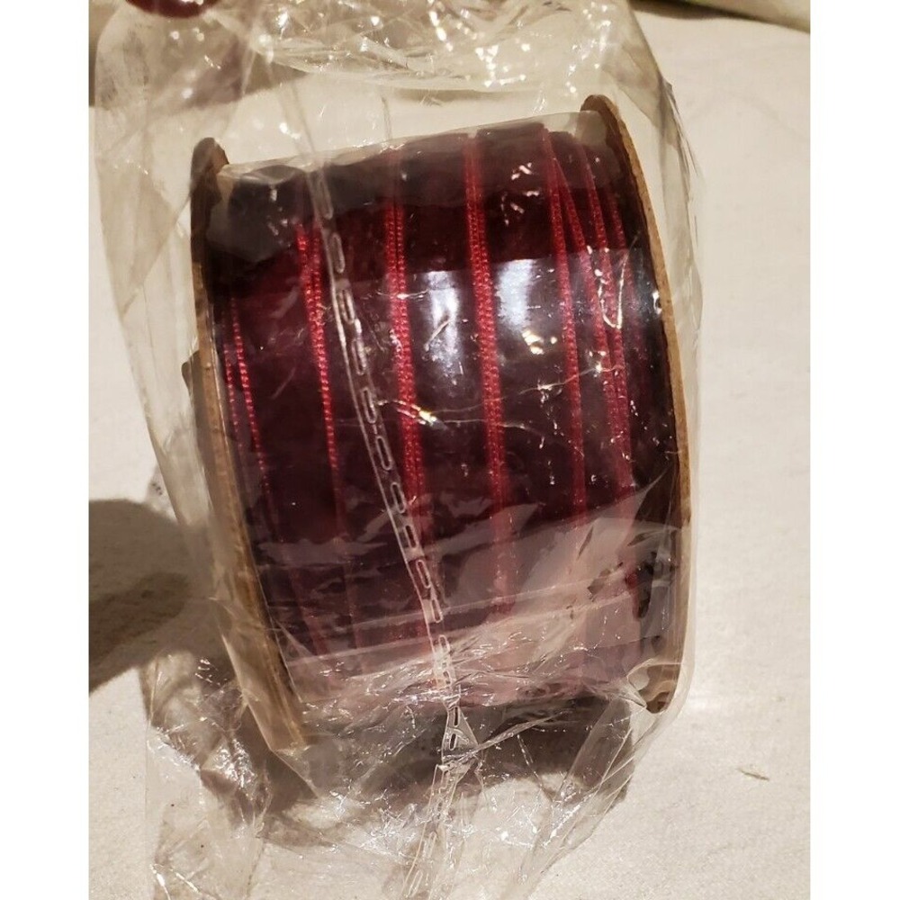 20 Yards Velvet Ribbon for Crafts Decoration 10mm - Wine Red Sewing Embroidery